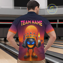 Load image into Gallery viewer, Custom Funny Bowling Jersey for Men Bowling Uniform Polo &amp; 1/4 Zip Bowling Team Shirts HNT129