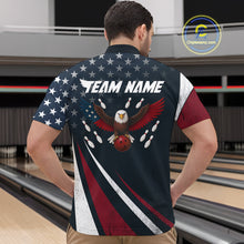 Load image into Gallery viewer, Eagel Bowling Custom Men Bowling Shirt Polo &amp; Quarter-Zip Bowling Team Jerseys HNT63