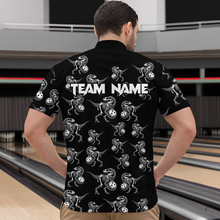 Load image into Gallery viewer, Custom Sauropod Bowling Shirt for Men And Women Quarter-Zip Bowling League Bowling Outfit QZT633