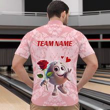 Load image into Gallery viewer, Custom Bowling Shirt for Couples 1/4 Zip Bowling Shirts Sympathy Shirt for Men Women QZT610