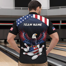 Load image into Gallery viewer, Custom Eagle Bowling Team Shirt American Bowling Quarter-Zip Jersey for Men Women QZT658