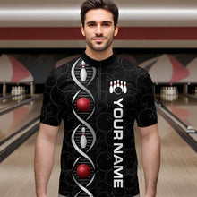 Load image into Gallery viewer, DNA Bowling Shirt Bowling Jersey Men Personalized Bowling League Polo &amp; 1/4 Zip HNT34