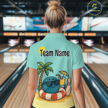 Load image into Gallery viewer, Summer Funny Bowling Jersey for Men Women Custom 1/4-Zip Bowling Shirt Bowling League Outfit QZT696