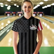 Load image into Gallery viewer, Eagle Bowling Polo Shirt Custom Bowling Jersey for Women Bowling Team League QZT51