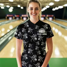 Load image into Gallery viewer, Custom Sauropod Bowling Shirt for Men And Women Quarter-Zip Bowling League Bowling Outfit QZT633