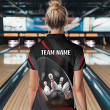 Load image into Gallery viewer, Red Bowling Shirts for Men Women Team Custom Bowling Polo &amp; Quarter Zip Shirt MBL71