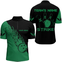 Load image into Gallery viewer, Strike Bowling Quarter-Zip Shirt For Men Custom Bowling Team Jersey BDT194