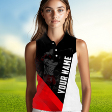 Load image into Gallery viewer, Custom Red Golf Polo Shirts for Men and Women&#39;s Matching Golf Shirts for Golfer MMG57
