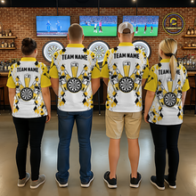 Load image into Gallery viewer, Custom Funny Beer Dart Shirt Argyle Dart Team Jersey for Women Dartboard Polo &amp; Quarter-Zip Shirts DHT14