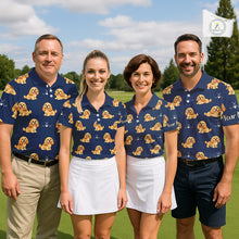 Load image into Gallery viewer, Womens Golf Polo Shirt Custom Funny Cocker Spaniel Team Ladies Golf Tops, Dog Lover Gift NHN0210