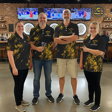 Load image into Gallery viewer, Personalized Funny Beer Cheer And Play Darts Polo &amp; 1/4-Zip Shirt For Men Beers Dart Team Jerseys NYN2946