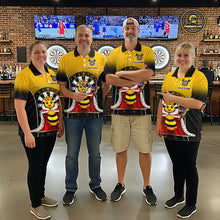 Load image into Gallery viewer, Custom Funny King Bee Dart Shirt Dart Team Jersey for Women Dartboard Polo &amp; 1/4 Zip Shirts NNT164