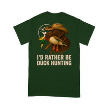 Load image into Gallery viewer, I&#39;d Rather Be Duck Hunting Chocolate Labs Dog Men T-shirt FSD4705 D03