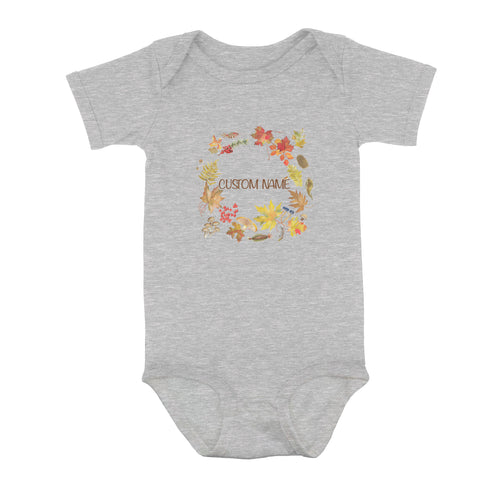 Custom Fall Fishing Infant Fishing Shirts, Fall Fishing Baby Onesie Thanksgiving Newborn IPHW7143