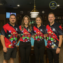 Load image into Gallery viewer, Boxing Bull Hold 8 Ball Pool Funny Billiard Shirt For Women Personalized Pool Balls Billiard Shirts NYN2652