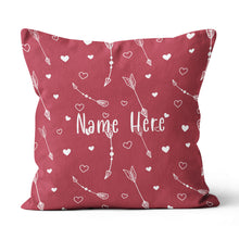 Load image into Gallery viewer, Personalized Arrows Archery With Hearts Throw Pillow Valentine Gifts Ideas VHM0940