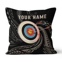 Load image into Gallery viewer, Personalized Archery 3d Target Tribal Pattern Pillow, Best Pillows Gifts TDM0785