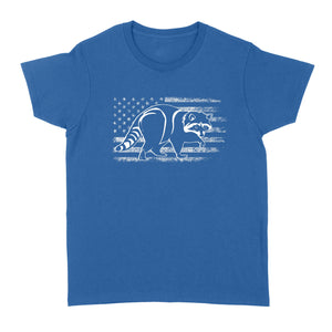 Coon hunting American flag, racoon hunter shirt NQSD241 - Standard Women's T-shirt