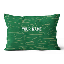 Load image into Gallery viewer, Green Golf Course Custom Throw Pillow Personalized Golf Gifts For Golfer LDT1148