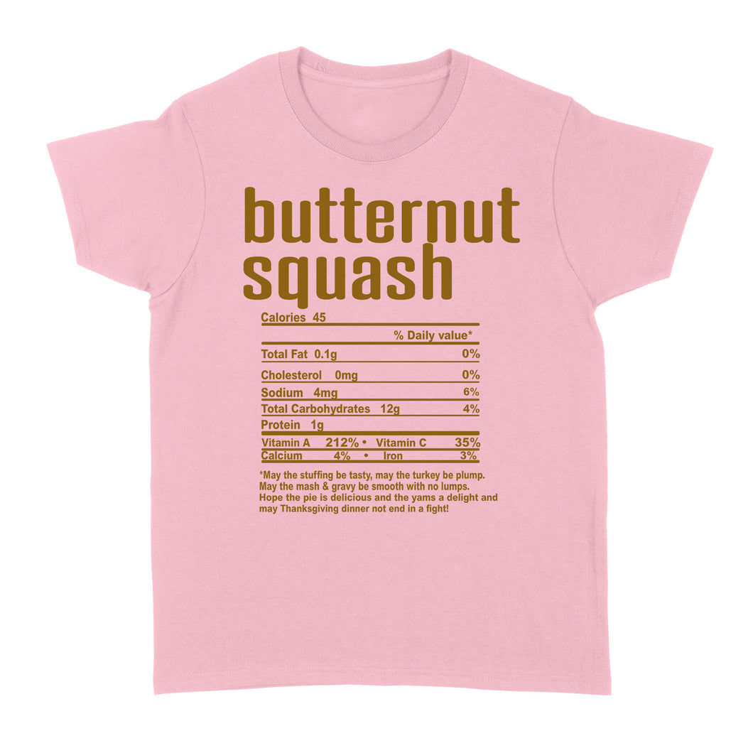 Butternut squash nutritional facts happy thanksgiving funny shirts - Standard Women's T-shirt