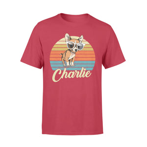 Custom name awesome Chihuahua 1970s vintage retro personalized gift - Standard T-shirt