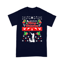 Load image into Gallery viewer, Merry Christmas Hunting standard T-shirt Hunting dog - Christmas gift ideas for hunter FSD585