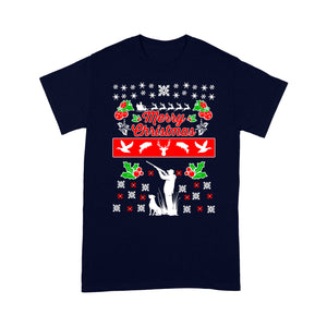 Merry Christmas Hunting standard T-shirt Hunting dog - Christmas gift ideas for hunter FSD585