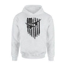 Load image into Gallery viewer, Duck Hunting American Flag Clothes, Shirt for Hunting NQS121- Standard Hoodie