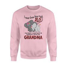 Load image into Gallery viewer, Love grandma, grandmother &#39;s shirt, gift  for grandma NQS779 D03 - Standard Crew Neck Sweatshirt