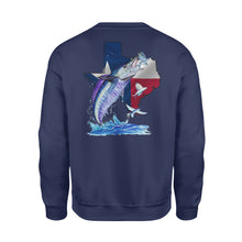 Load image into Gallery viewer, Wahoo season Texas wahoo saltwater fishing- Standard Fleece Sweatshirt