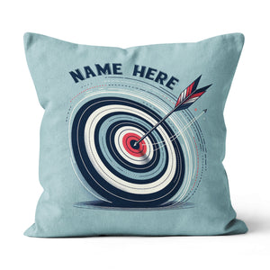 Personalized Blue Funny Target Archery Pillow, Gifts For Archery Lovers VHM0937