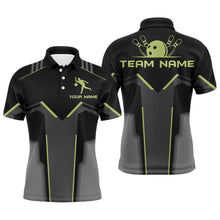Load image into Gallery viewer, Custom Team Name Polo Bowling Shirt for Men, Bowlers Jersey Short Sleeves NBP28