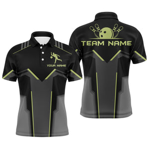 Custom Team Name Polo Bowling Shirt for Men, Bowlers Jersey Short Sleeves NBP28