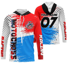 Load image into Gallery viewer, Custom Motocross UPF30+ jersey extreme men women kid red MotoX youth biker racing off-road shirt PDT71