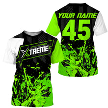 Load image into Gallery viewer, Extreme Motocross jersey personalized UPF30+ racing shirt green dirt bike off-road biker motorcycle NMS997