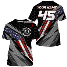 Load image into Gallery viewer, Custom logo Motocross racing jersey UPF30+ Patriotic Work Less Ride More dirtbike rider motorcycle NMS1011