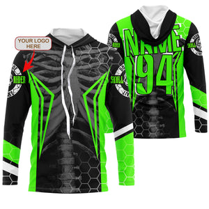 Custom logo motorcycle racing jersey UPF30+ cool bone motocross off-Road dirtbike riders racewear NMS1013