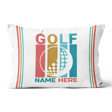 Load image into Gallery viewer, Multicolor Golf Ball Custom Pillow Personalized Golf Gifts For Golfer LDT1209