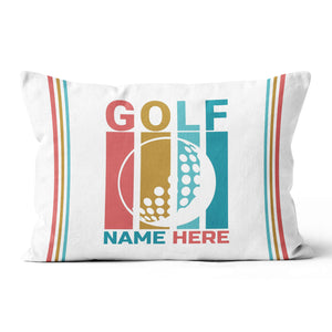 Multicolor Golf Ball Custom Pillow Personalized Golf Gifts For Golfer LDT1209