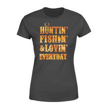 Load image into Gallery viewer, Hunting Fishing Loving Everyday Women T-shirt Orange Camo - SPH95