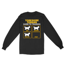 Load image into Gallery viewer, Yorkshire Terrier Standard Long Sleeve | Funny Guide to Training dog - FSD2411D08