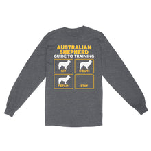 Load image into Gallery viewer, Australian Shepherd Standard Long Sleeve | Funny Guide to Training dog - FSD2410D08