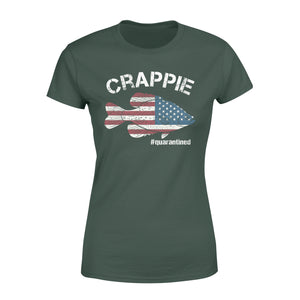 Crappie fishing US flag quarantined shirts
