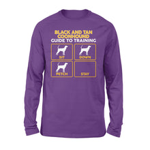 Load image into Gallery viewer, Black and Tan Coonhound Long sleeve | Funny Guide to Training dog - FSD1090