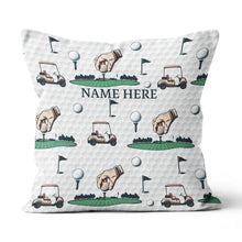 Load image into Gallery viewer, Golf Elements Custom Throw Pillow Personalized Golf Gifts For Golfer LDT1199