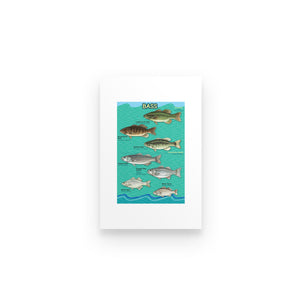 Bass fishing family poster