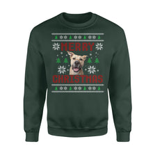 Load image into Gallery viewer, Custom Pet Face Dog Mom, Dog Lover Gift Ugly Christmas shirts NQSD7 - Standard Crew Neck Sweatshirt