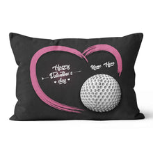 Load image into Gallery viewer, Custom Valentines Day Golf Gifts For Golfer Personalized Golf Pillow LDT1194