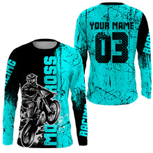 Load image into Gallery viewer, Personalized Motocross Jersey UPF30+ Kid Adult MX Racing Shirt Dirt Bike Off-road NMS1187