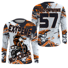 Load image into Gallery viewer, Kid men women extreme Motocross racing jersey UPF30+ custom Dirt Bike off-road shirt motorcycle PDT412